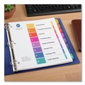 Back to School Sale | Avery 11163 Ready Index 11 in. x 9.25 in. 8-Tab 1 to 8 Extra Wide Tabs Customizable TOC Dividers - Multicolor Tabs/White (1-Set) image number 1
