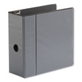 Binders | Universal UNV30755 Deluxe Easy-to-Open 5 in. Capacity 11 in. x 8.5 in. (3) D-Ring View Binder - Black image number 0