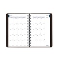 Notebooks & Pads | Blueline CA201.BLK 8 in. x 5 in. 12-Month (Aug 2025-Jul 2026) Academic Daily/Monthly Planner - Black Cover image number 1