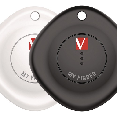 Back to School Sale | Verbatim 32131 My Finder Bluetooth Tracker for Apple iOS - Black/White (2/Pack) image number 0