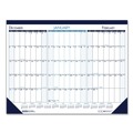 Bulletin Boards | House of Doolittle 136 22 in. x 17 in. 14-Month Dec 2025 to Jan 2027 Three Month Desk Pad - White/Blue/Teal Sheets/Blue Binding/Corners image number 0