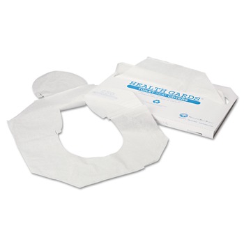 HOSPECO HG-1000 Health Gards Half-Fold 14.25 in. x 16.5 in. Toilet Seat Covers - White (1000/Carton)