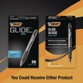 Pens | BIC VLGB361-BLK GLIDE Bold 1.6 millimeter Retractable Bold Ballpoint Pen Value Pack - Black Ink/Smoke Barrel (36/Pack) image number 2