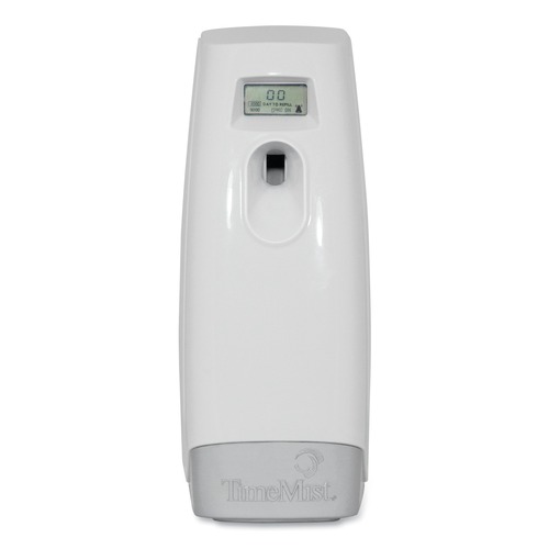 Odor Control | TimeMist 1048502 2.5 in. x 3.2 in. x 9 in. Plus Metered Aerosol Dispenser - White (6/Carton) image number 0