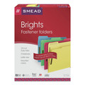 File Folders | Smead 11975 0.75 in. Expansion 2 Fasteners Letter Size Top Tab Colored Fastener Folders - Assorted Colors (50/Box) image number 2