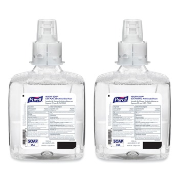 CLEANING AND SANITATION ACCESSORIES | PURELL 6582-02 1200 ml Fragnance Free HEALTHY SOAP 0.5% PCMX E2 Antimicrobial Foam for CS6 Dispensers (2/Carton)