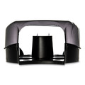 Paper Towels and Napkins | San Jamar R2090TBK 10.25 x 5.63 x 12 Single 9 in. Jumbo Oceans Tissue Dispenser - Transparent Black Pearl image number 3