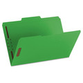 File Folders | Smead 17140 0.75 in. Expansion 2 Fasteners Legal Size Top Tab Colored Fastener Folders - Green Exterior (50/Box) image number 1