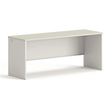 HON H38925.B9.Q 38000 Series 72 in. x 24 in. x 30 in. Desk Shell - Light Gray/Silver