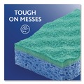 Sponges & Scrubbers | O-Cedar 169431PK 2.63 in. x 4.25 in. x 1 in. Scrunge Non-Scratch Scrub Sponge - Green/Blue (2/Pack) image number 4