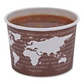  | Eco-Products EP-BSC8-WA 8 oz 3.04 in. Diameter x 2.3 in. h World Art Renewable and Compostable Paper Food Container - Brown (1000/Carton) image number 7