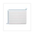 White Boards | Flipside 12034 12 in. x 9 in. 2-Sided Red/Blue Ruled Dry Erase Board - White Surface (24/Pack) image number 4