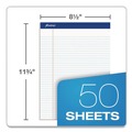 Notebooks & Pads | Ampad 20-322 8.5 in. x 11.75 in. Narrow Ruled Perforated Writing Pads - White (1-Dozen) image number 6