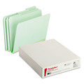 File Folders | Pendaflex 17167 1/3-Cut Tabs Assorted Letter Size 1 in. Expansion Pressboard Expanding File Folders - Green (25/Box) image number 1