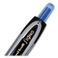 Pens | uni-ball 1790923 Signo Extra-Fine 0.38 mm Retractable 207 Gel Ultra Micro Gel Pen - Blue Ink Clear/Black Barrel (1-Dozen) image number 5