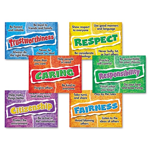 Arts & Crafts Supplies | TREND TA67913 13.5 in. x 19 in. Character Choices ARGUS Poster Combo Pack (6/Pack) image number 0