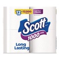 Toilet Paper | Scott 10060 1-Ply 4.1 in. x 3.7 in. Septic Safe Toilet Paper - White (48/Carton) image number 1