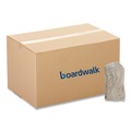 Mops | Boardwalk BWK732C 32 oz. Economical Lie-Flat Cotton Fiber Mop Head - White (12/Carton) image number 0