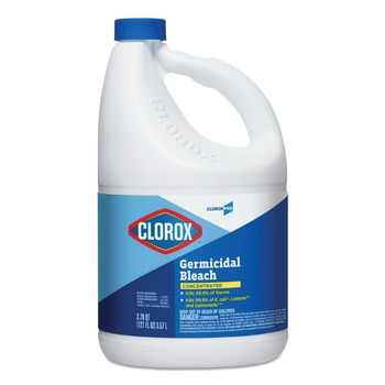 Clorox 30966 121 oz. Bottle Concentrated Germicidal Bleach - Regular