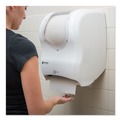 Paper Towel Holders | San Jamar T1470WHCL 16.5 in. x 9.75 in. x 12 in. Smart System with iQ Sensor Towel Dispenser - White/Clear image number 6