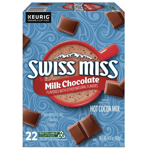Beverages & Drink Mixes | Swiss Miss 5000345150 Hot Cocoa K-Cups - Milk Chocolate (22/Box) image number 0