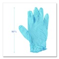 Disposable Gloves | Boardwalk 382SBXA 5 mil. Disposable Examination Nitrile Gloves - Small, Blue (100/Box) image number 5