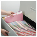 File Folders | Smead 12634 0.75 in. Expansion Reinforced 1/3-Cut Top Tab Colored File Folders - Letter Size/Pink (100/Box) image number 4
