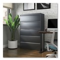 Office Filing Cabinets & Shelves | Alera 25515 42 in. x 18.63 in. x 67.63 in. 5 Legal/Letter/A4/A5 Size Lateral File Drawers - Charcoal image number 8