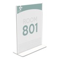 Office Presentation Supplies | Deflecto 590801 8.5 in. x 11 in. Insert Superior Image Double Sided Sign Holder - Clear image number 4