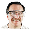 Safety & First Aid | Honeywell Uvex S2500 Astro OTG 3001 Wraparound Safety Glasses - Black Plastic Frame, Clear Lens image number 1