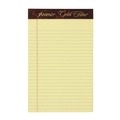 Notebooks & Pads | Ampad 20-004R Gold Fibre 5 in. x 8 in. Medium/College Ruled Writing Pads - Canary Yellow (1-Dozen) image number 2