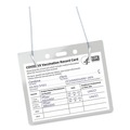 Label & Badge Holders | Avery 02922 4 in. x 3 in. Horizontal Secure Top Hanging-Style Badge Holders - Clear (100/Box) image number 1