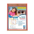 Report Covers & Pocket Folders | C-Line 40610 9 in. x 12 in. Reusable Dry Erase Pockets - Assorted Primary Colors (10/Pack) image number 0