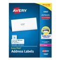 Just Launched | Avery 05960 1 in. x 2.63 in. Laser Printers Easy Peel White Address Labels with SureFeed Technology - White (7500/Box) image number 0