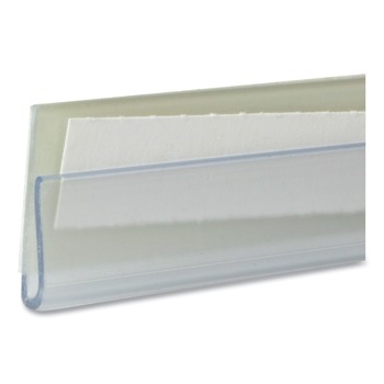 C-Line 87447 4 in. x 0.78 in. Side Load Shelf Labeling Strips - Clear (10/Pack)