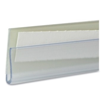 C-Line 87447 Side Load 4 in. x 0.78 in. Shelf Labeling Strips - Clear (10/Pack)