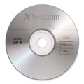 Office Electronics & Batteries | Verbatim 96155 700 MB/80 min 40x Spindle CD-R Music Recordable Disc - Silver (25/Pack) image number 1