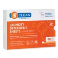 Cleaners & Chemicals | Boulder Clean 607476EA Laundry Detergent Sheets - Free and Clear (40/Pack) image number 0