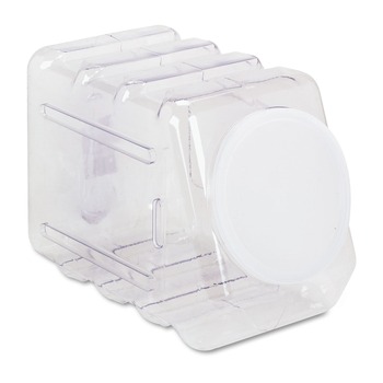 Pacon P0027660 Plastic Interlocking Storage Container with Lid - Clear
