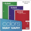 Notebooks & Pads | Oxford 65000 (70) 10.5 in. x 8 in. Sheets 3-Hole Punched Wide/Legal Rule Coil-Lock Wirebound Notebook - Randomly Assorted Cover Color image number 5