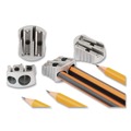 Pencil Sharpeners | Maped Helix 006700 Classic 2-Hole Metal Pencil Sharpener, 2.56 x 0.67 x 4.92, Silver image number 3