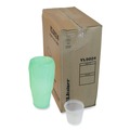 Food Trays, Containers, and Lids | Pactiv Corp. YL5024 24 oz 4.55 x 4.55 x 4.35 Newspring DELItainer Microwavable Plastic Container - Clear (480/Carton) image number 0