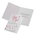 Just Launched | Avery 03378 65 lbs. 5.5 in. x 8.5 in. Half-Fold Greeting Cards with Envelopes for Inkjet Printers - Textured Uncoated White (1 Card/Sheet, 30 Sheets/Box) image number 3