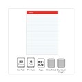 Just Launched | Universal M9-20630 8.5 in. x 11.75 in. 50 Sheets Wide/Legal Rule Red Headband Perforated Ruled Writing Pads - White (1 Dozen) image number 4