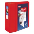 Binders | Avery 79327 Heavy-Duty 11 in. x 8.5 in. 5 in. Capacity 3 Locking One Touch EZD Rings View Binder with DuraHinge - Red image number 0