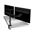 Monitor Stands | 3M MM200B 360 Degree Rotation plus45 Degree/-45 Degree Tilt 90 Degree Pan Dual Monitor Mount For 27 in. Monitors Supports 20 lbs. - Black (1/Carton) image number 1