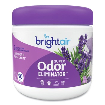 PRODUCTS | BRIGHT Air 901325 14 oz. Jar Super Odor Eliminator - Lavender and Fresh Linen/Purple