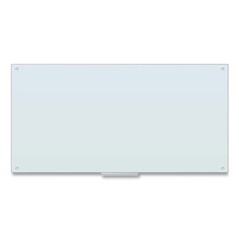 U Brands 123U00-01 70 x 35 Glass Dry Erase Board - White Surface