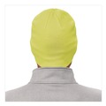 Safety & First Aid | Ergodyne 16813 N-Ferno 6812 One Size Fits Most Rib Knit Beanie - Lime image number 3