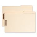 File Folders | Smead 19587 0.75 in. Expansion 2/5-Cut Top Tab 11-pt Manila Fastener Folders, 2 Fasteners - Legal Size/Manila (50/Box) image number 1